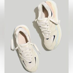 Madewell new balance unisex suede 57/40 sneakers sea salt rose M 9.5 W 11